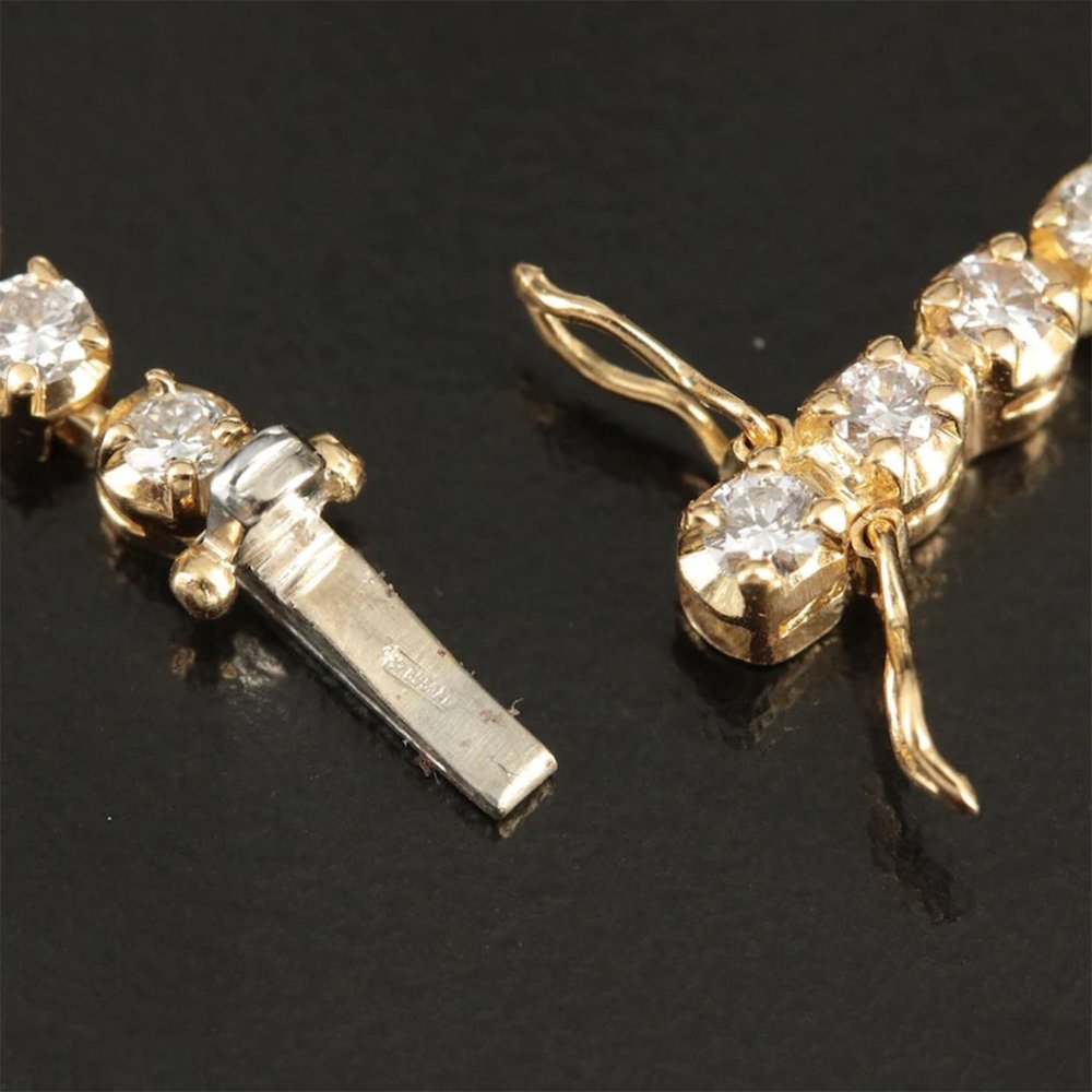 Appraisal Included - 18K 3.00 CTW Diamond Line Bracelet - Picture 6 of 8